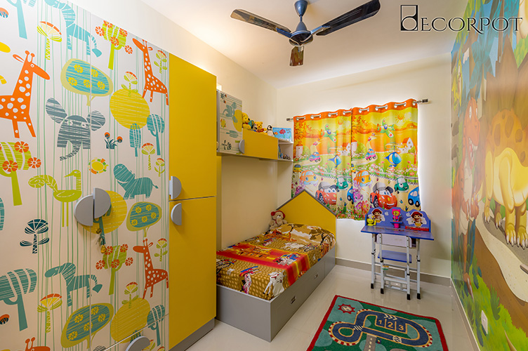 Kids Room Interior Design Bangalore-KBR2-3BHK, Whitefield, Bangalore